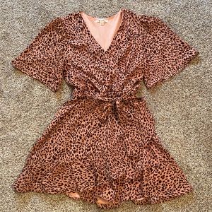 [SOLD] Francescas Miami Leopard Cheetah Dress L